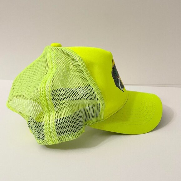 Bass Pro Shops Adjustable SnapBack Mesh Fishing Hat Cap Neon - Picture 4 of 16